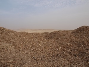 Mountain of fired and mud-brick, part of the remaining buildings of Antinoupolis