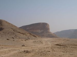 Plateau above the wadi