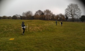 Magntometer survey across the Civil War defences