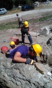 Excavation of Room 12 with Luke and the team