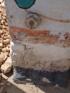 Survey benchmark at the alabaster shops to the south of Hatshepsut
