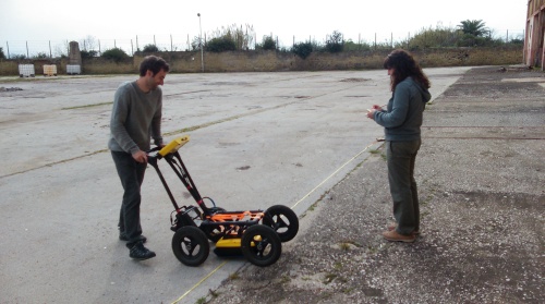 GPR and note-taking on site
